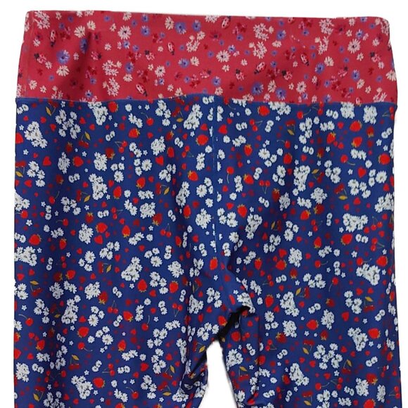 Anthropologie Kachel Leggings with Fruit Strawberries Cherries Flowers Print - Picture 6 of 9